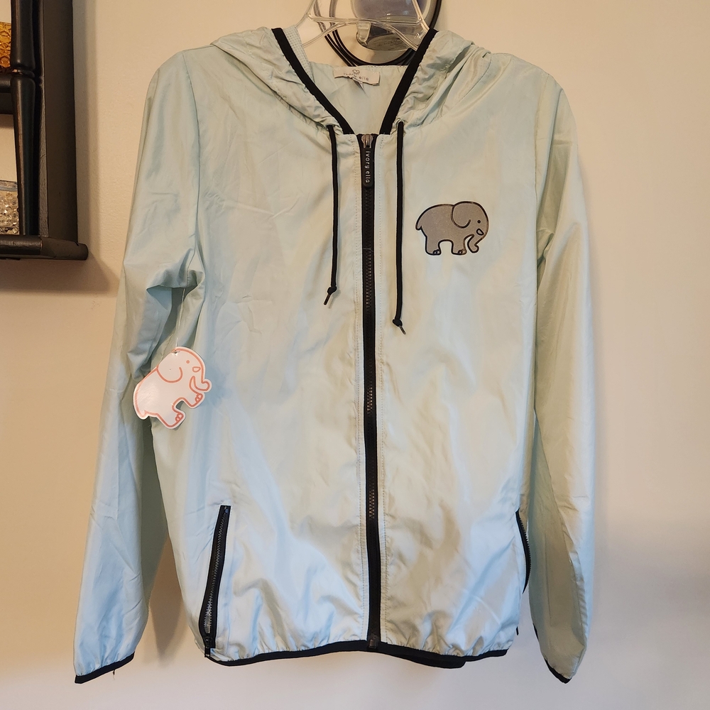 Ivory Ella Mint Green Women's Size Small Rain Jacket NEW WITH TAGS